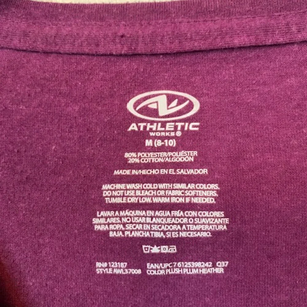 Athletic Purple short sleeve shirt - Picture 3 of 5